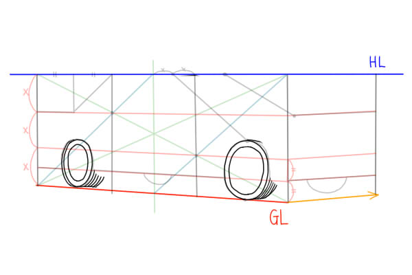 自動車 セダン ワゴン車 の描き方 絵師ノート