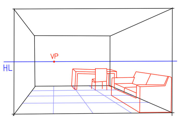 部屋の描き方 1 基本編 絵師ノート