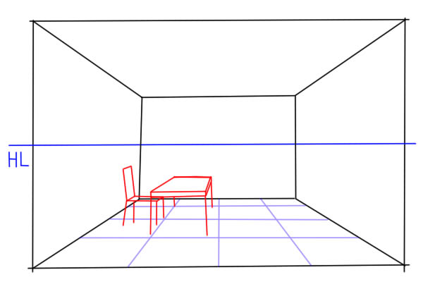 部屋の描き方 1 基本編 絵師ノート