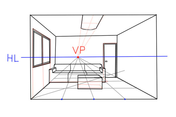 部屋の描き方 2 実践編1 絵師ノート