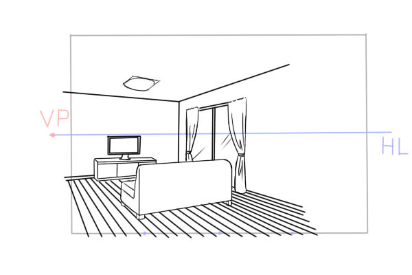 部屋の描き方 2 実践編1 絵師ノート