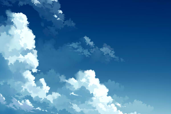 青空と雲の描き方 絵師ノート