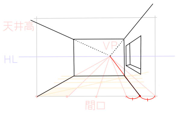 パースを使って室内空間を作る練習をしよう 絵師ノート