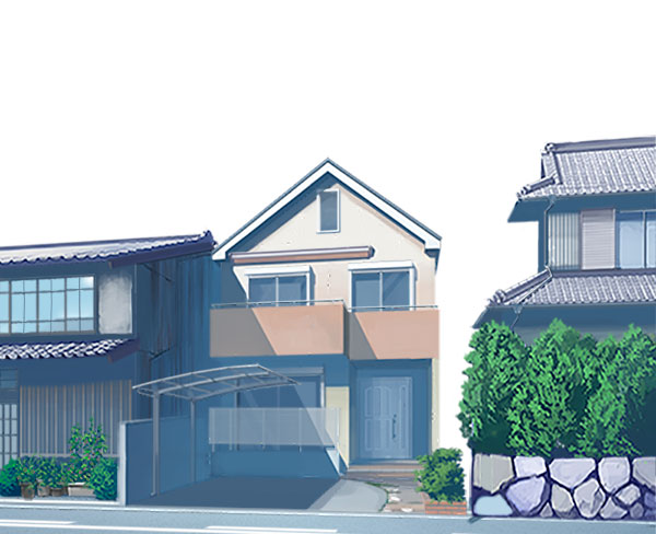 住宅街の町並みの描き方 絵師ノート