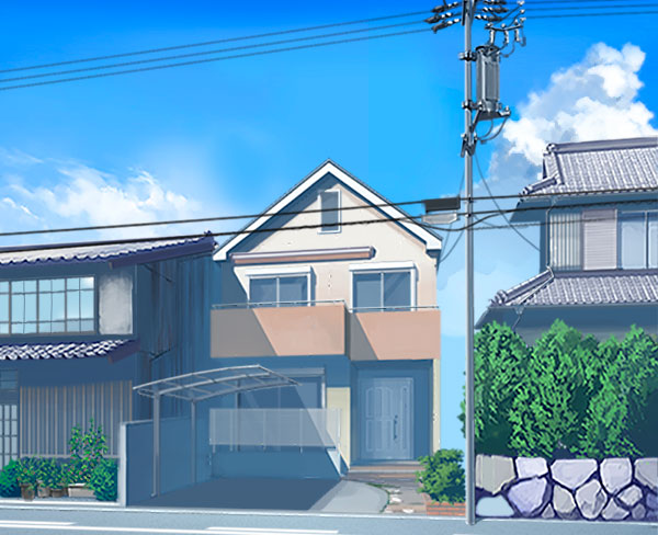 住宅街の町並みの描き方 絵師ノート