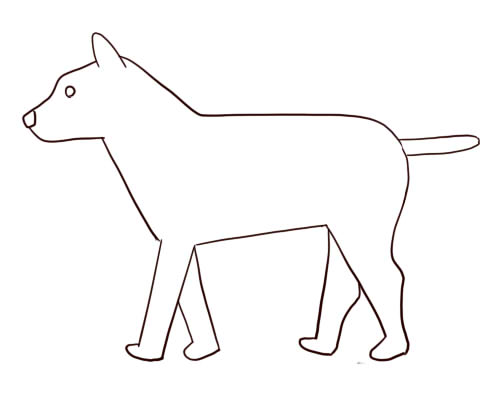 基本のデッサン手法を使った犬の描き方 絵師ノート