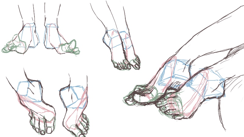 足を資料無しで描けるようになる練習法3ステップ 絵師ノート